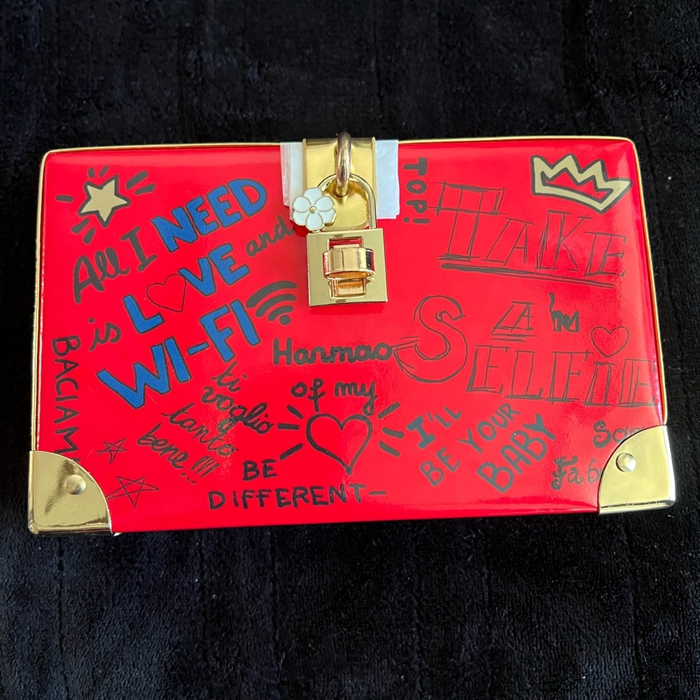 Red and Gold  Clutch